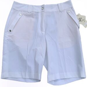 EP Pro White Bermuda Shorts Classic Style